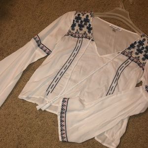 Abercrombie Bell-Sleeve Blouse